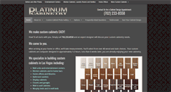 Desktop Screenshot of platinumcabinetry.com